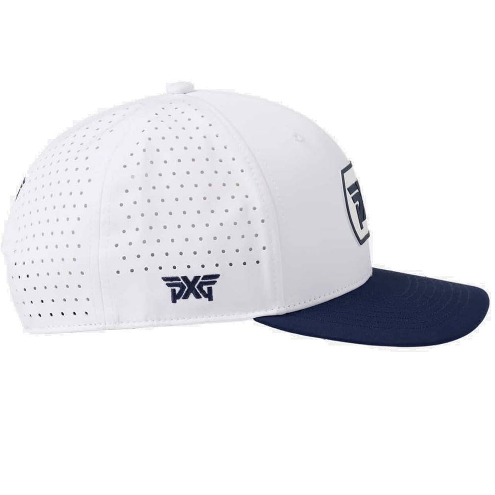 Dog Tag Structured Low Crown Snapback white-navy blazer P22-A1000_1