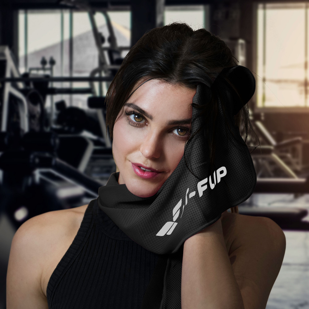 Airflip Towel Kühlendes Handtuch 100x30 schwarz S24-A0200_7