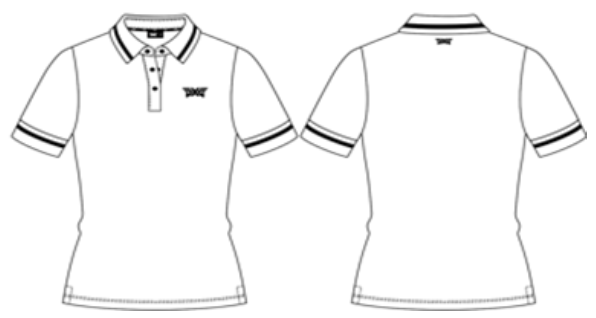 Women's Contrast Sleeve Polo white P22-O2510_1