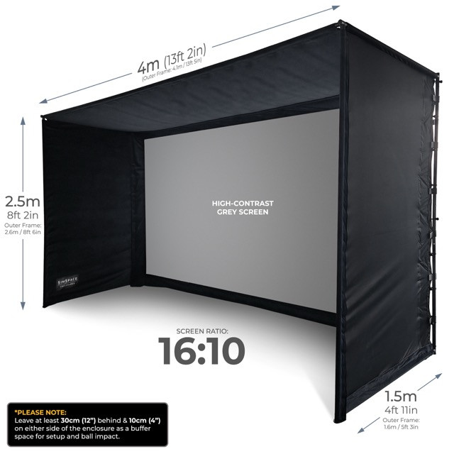 Golf Enclosure Grey 4 x 2.5 x 1.5 Mtr  Q09-A0224