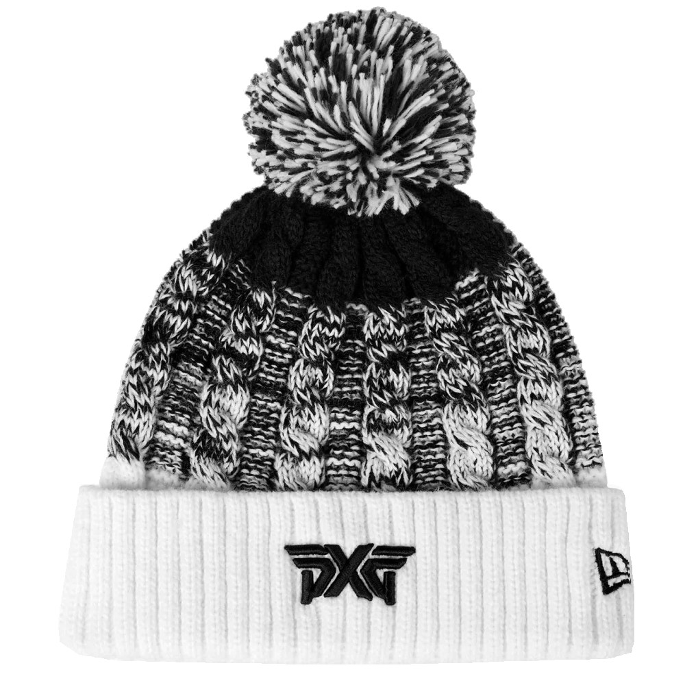 Ombre Knit Pom Beanie white P22-A1008_1