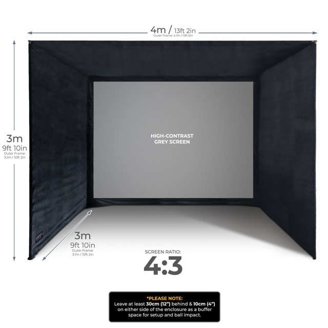 Golf Enclosure Grey 4 x 3 x 3 Mtr  Q09-A0226