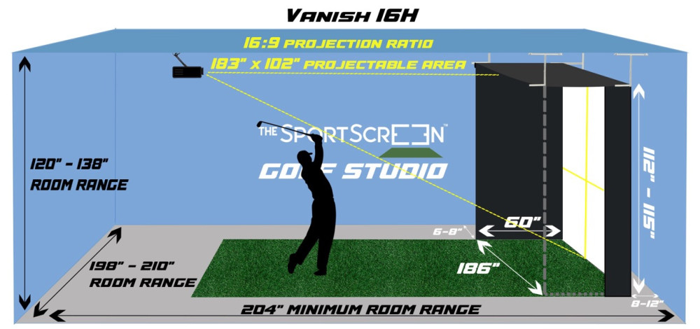 Golf Vanish 16H 4.7 x 2.9 x 1.5 Mtr Remo  Q09-A0237