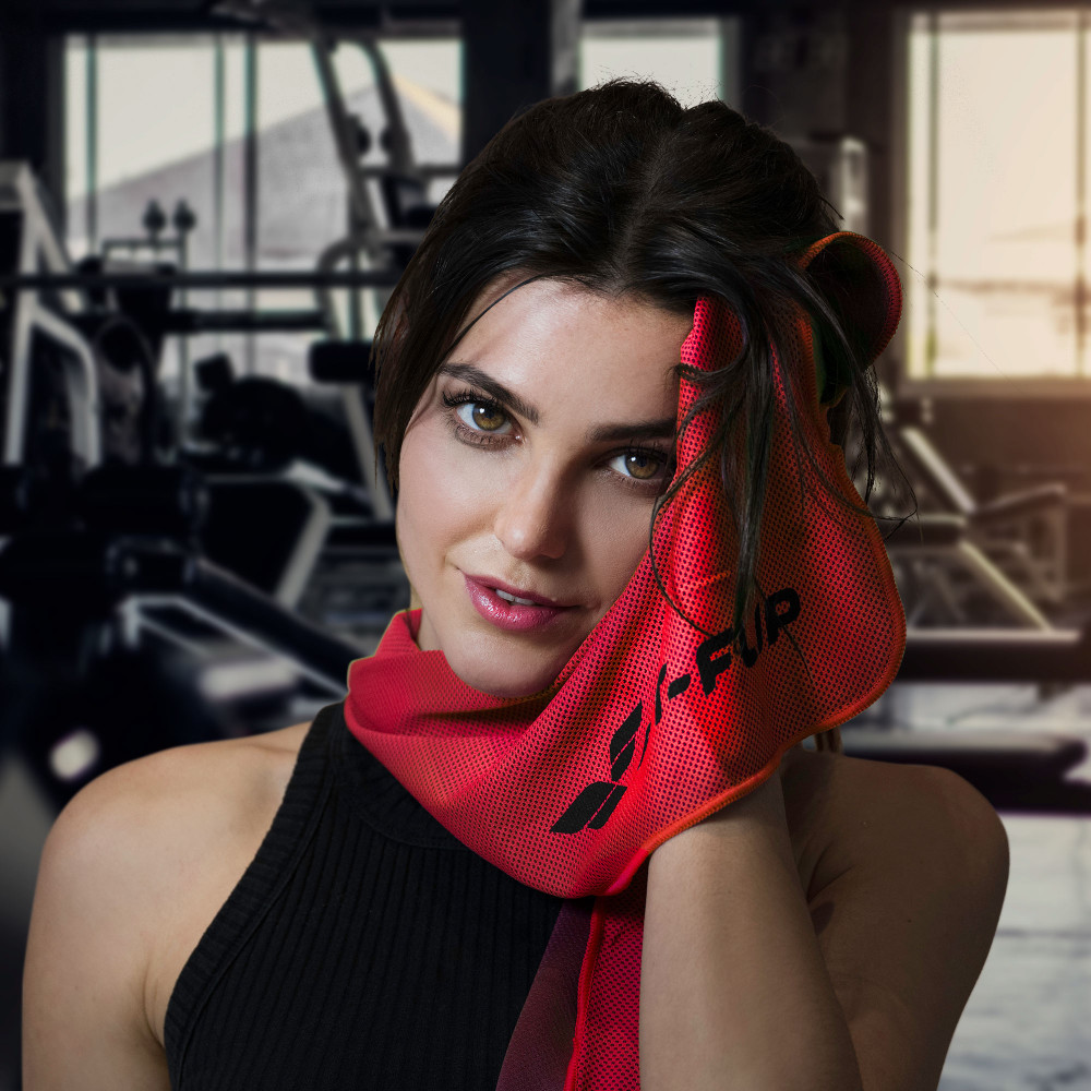 Airflip Towel Kühlendes Handtuch 100x30 rot S24-A0200_6