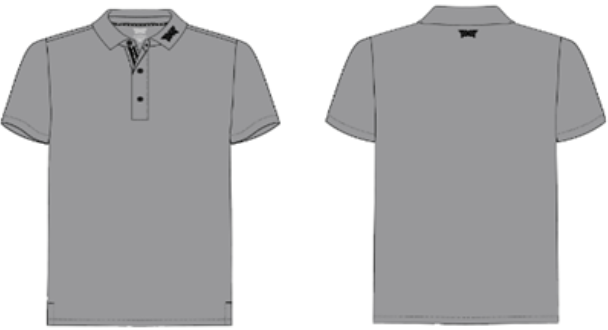 Men's Athletic Fit Tour Perfomance Polo steel P22-O2504_2