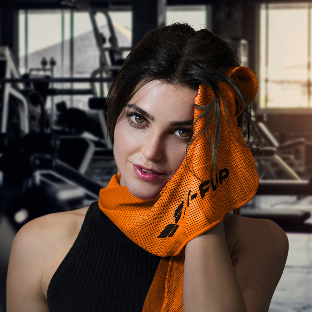 Airflip Towel Serviette rafraîchissante 100x30 orange S24-A0200_4
