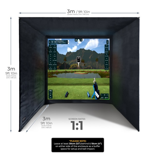 Closure de golf 3 x 3 x 3 Mtr  Q09-A0203