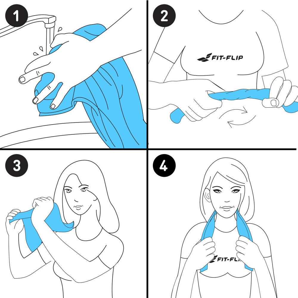 Airflip Towel Kühlendes Handtuch 100x30 grau S24-A0200_2