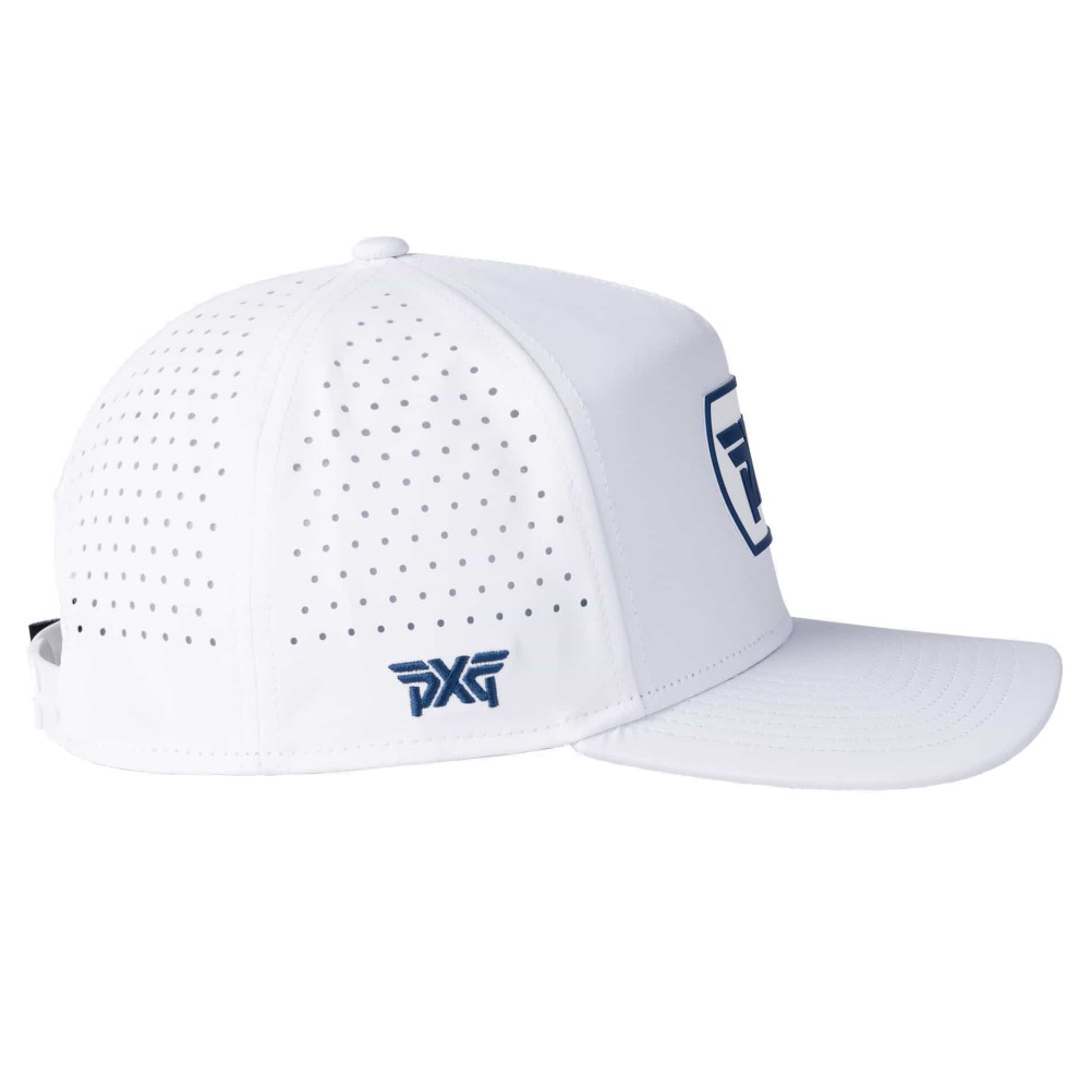 Men's Dog Tag Snapback Cap one size white-navy Logo P22-A1001_5